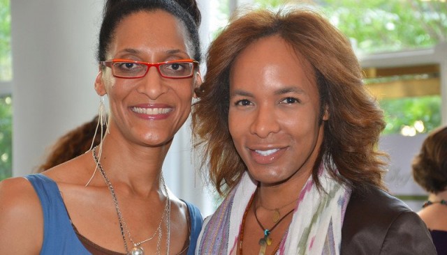 Carla Hall and Paul Wharton at Chefs take a stand