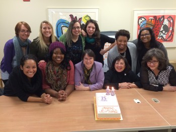 NNEDV staff celebrating 25th anniversary