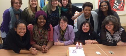 NNEDV staff celebrating 25th anniversary