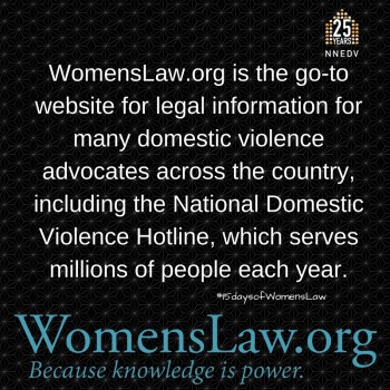 WomensLaw.org is the go-to website for legal information for many domestic violence advocates across the country, including the National Domestic Violence Hotline, which serves millions of people each year.