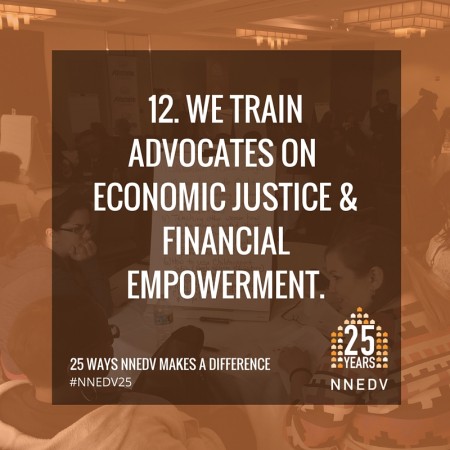 12 we train advocated on economic justice and financial empowerment