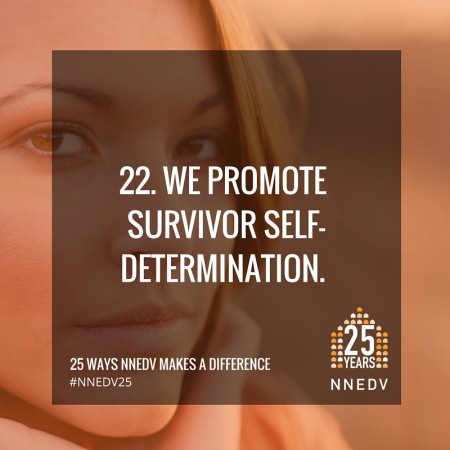 22 we promote survivor self-determination