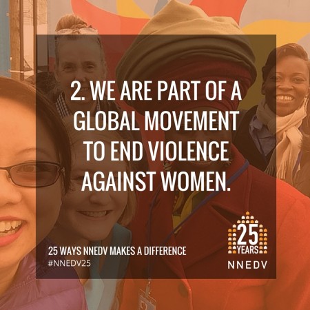 2. We are part of a global movement to end violence against women