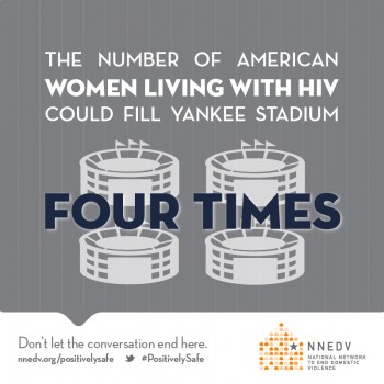 The number of American women living with HIV could fill Yankee Stadium Four Times. Don't let the conversation end here nnedv.org/positively safe