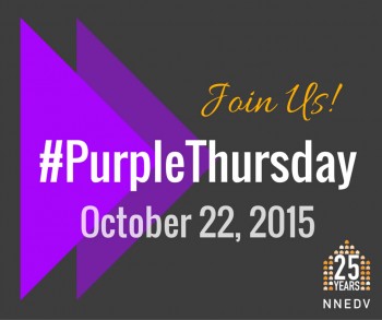 Join Us Purple Thursday October 22, 2015