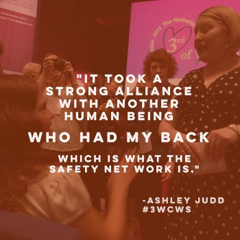 Quote by Ashley Judd it took a strong alliance with another human being who had my back which is what the safety net work is