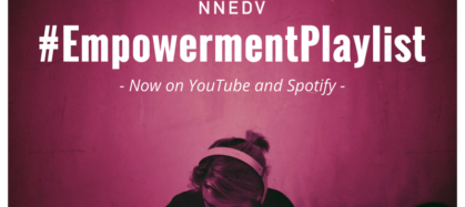 Infographic of NNEDV Empowerment Playlist on Youtube and Spotify
