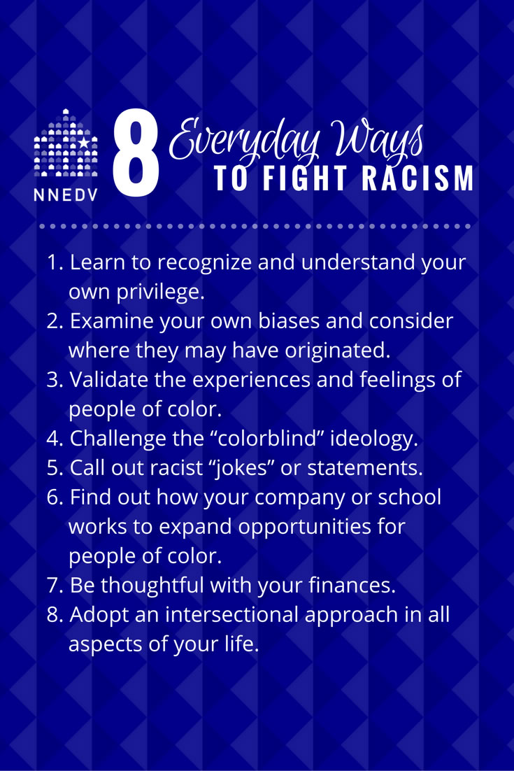 8 maneira diária de combater o racismo-eliminação da Discriminação ...