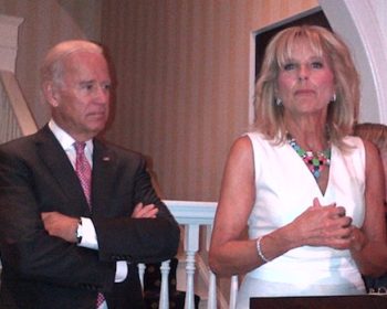 Former U.S. Vice President Joeseph Biden and wife Jill