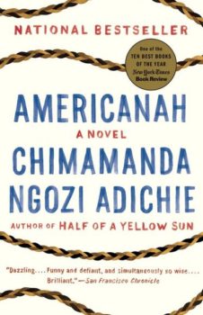 Book cover Americanah by Chimamanda Ngozi Adichie