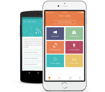 Tech Safety App Screen