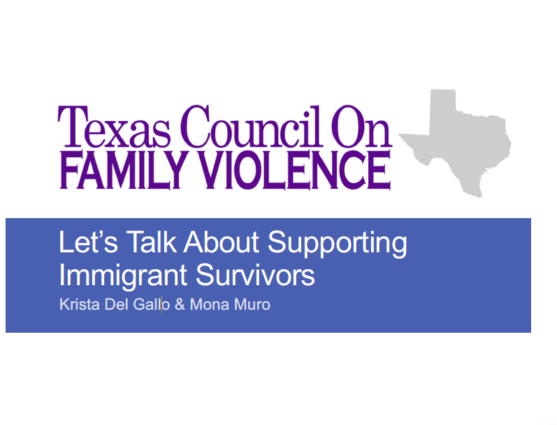 Let’s Talk About Supporting Immigrant Survivors – EJ Summit 2018