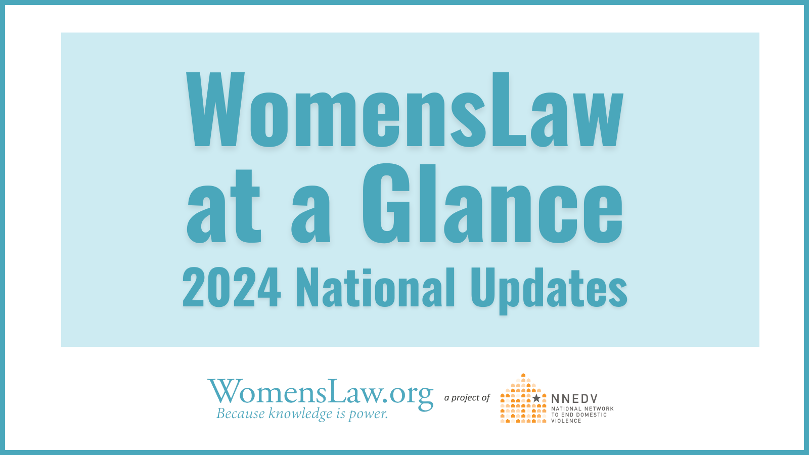 WomensLaw at a Glance – 2024 National Updates